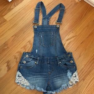 Denim overalls